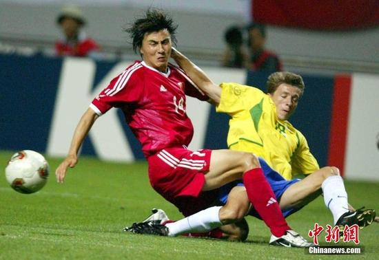 2002年韩日世界杯 巴西 vs 中国，2002年足球世界杯中国队与巴西队的比分是多少